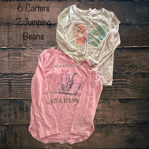 Size 6/7 Carters/Jumping Beans Tops Bundle